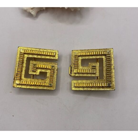 Rare 1997 Mimi Di N, VTG double G gold tone belt buckle - Picture 3 of 5